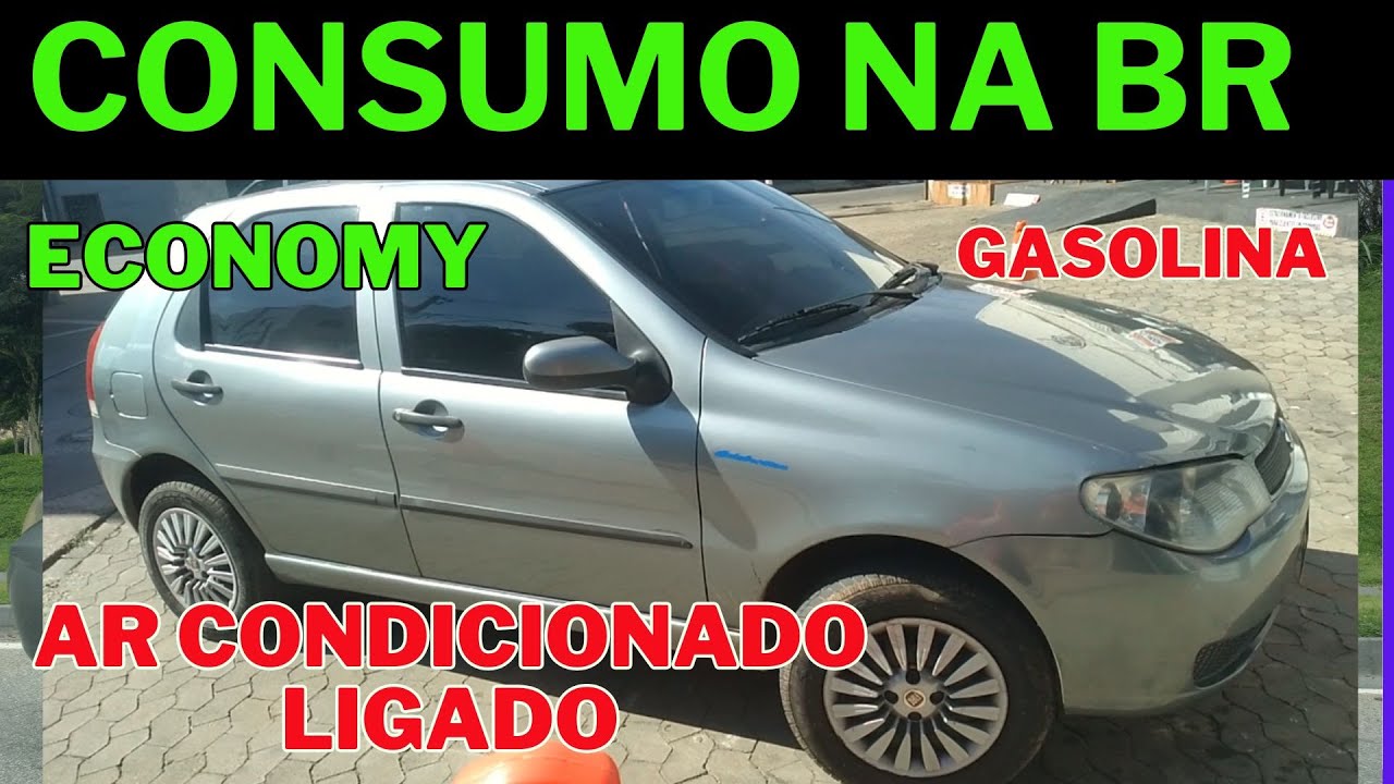 CONSUMO NA GASOLINA DO PALIO ECONOMY COM ARCONDICIONADO LIGADO na estrada..