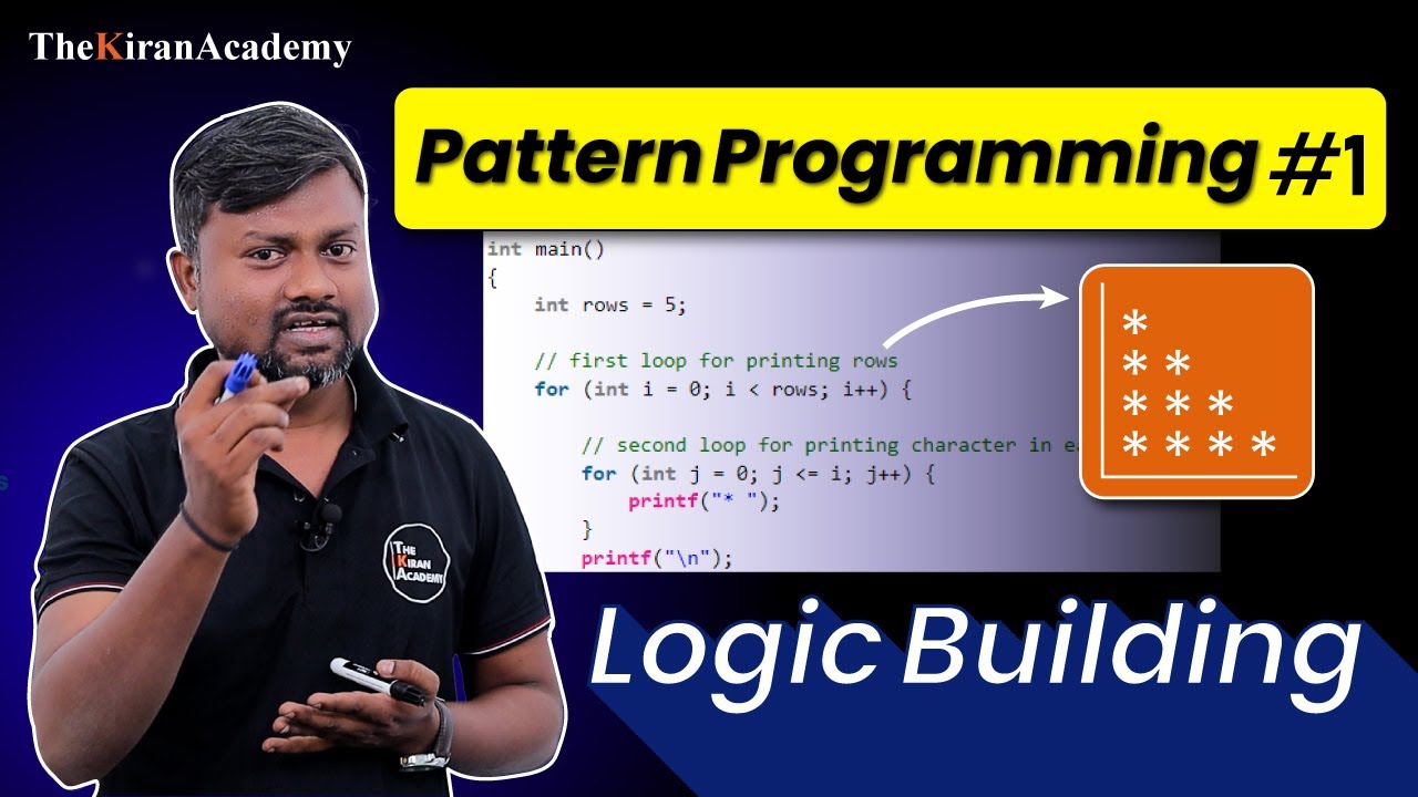 🚷STUCK On Pattern Programming? | ⭐STAR Pattern Program #1 | Logic Building