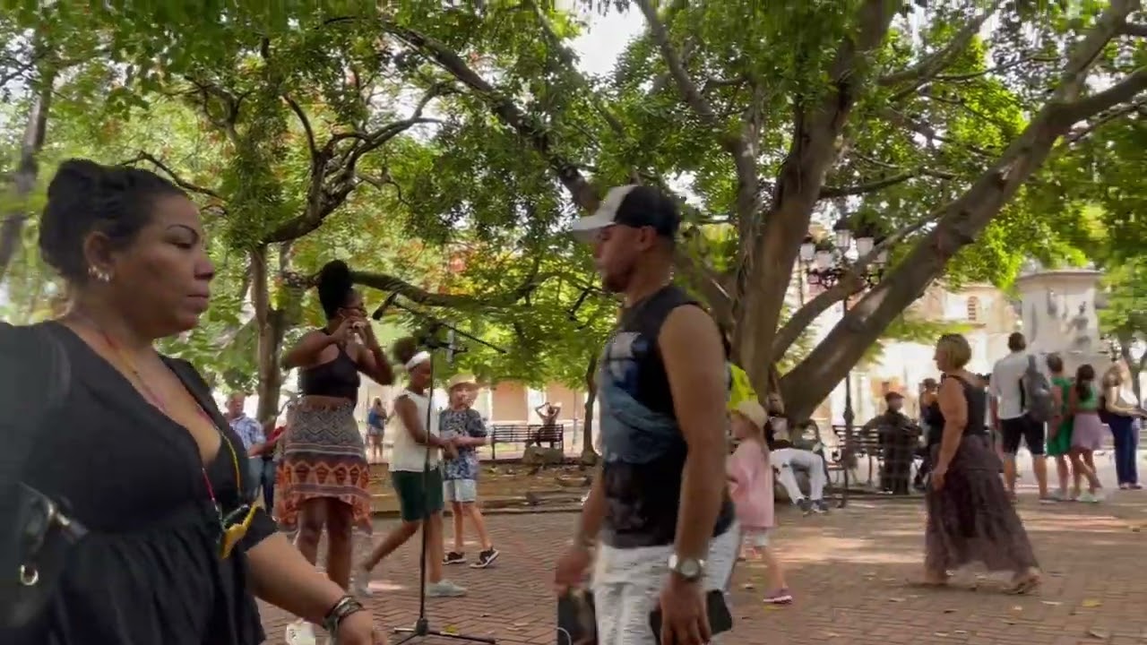 Parque Colon Flute Show at  Santo Domingo Dominican Republic
