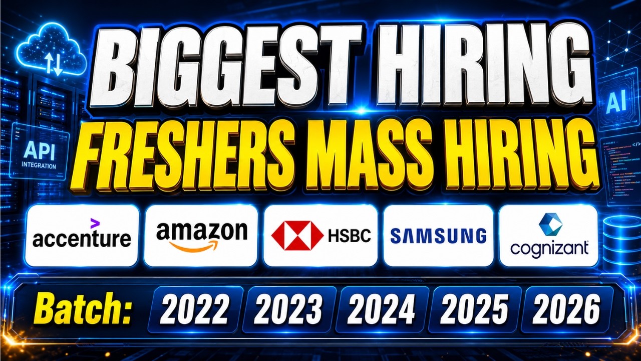 Biggest Hiring Mass Drive For Freshers | Accenture, Amazon, HSBC Off Campus Jobs