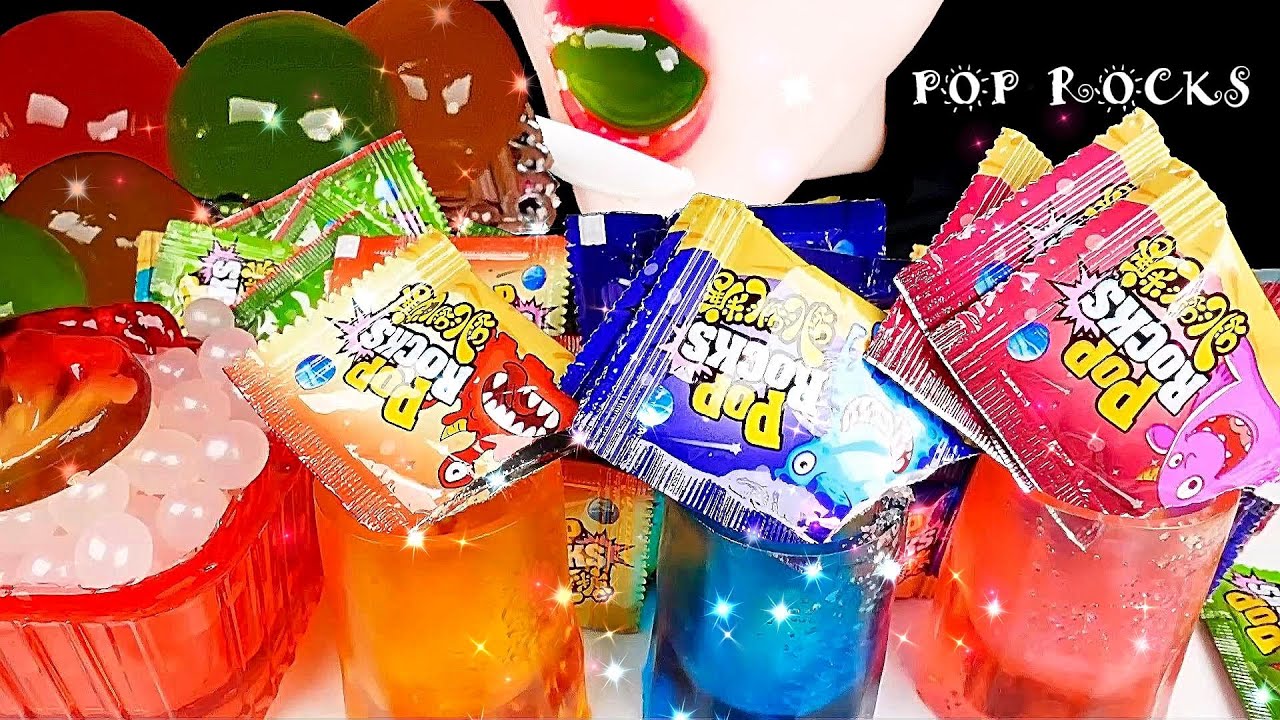 ASMR [POP ROCKS] POPPING CANDY EATING SOUNDS MUKBANGㅣ팝락스 팝핑캔디 리얼사운드 먹방 / Nunsaegi ASMR 눈새기