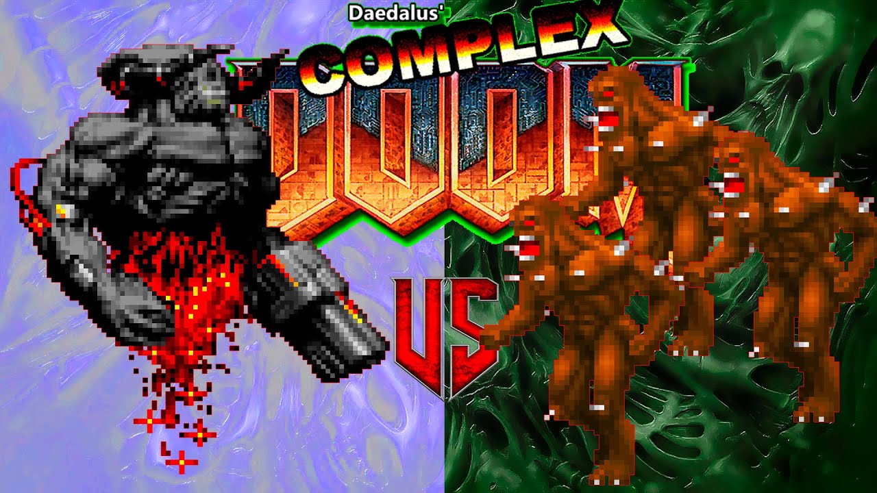 NPC War | Cardinal vs imps | Complex Doom | Monster Infighting