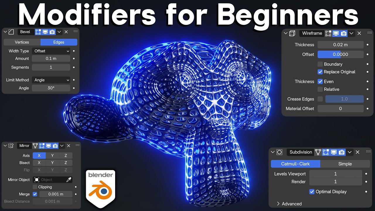 Modifiers for Beginners (Blender Tutorial)