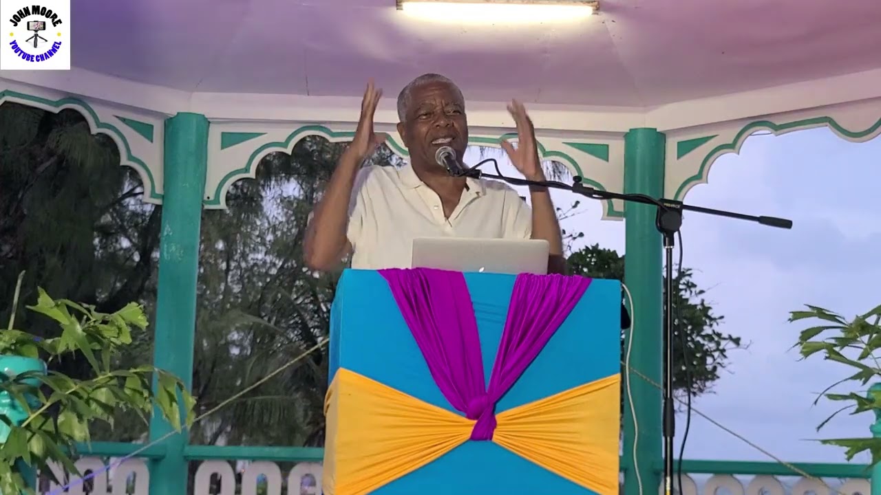 CASWELL FRANKLYN  SPEAKS AT THE ROADSIDE PARLIAMENT