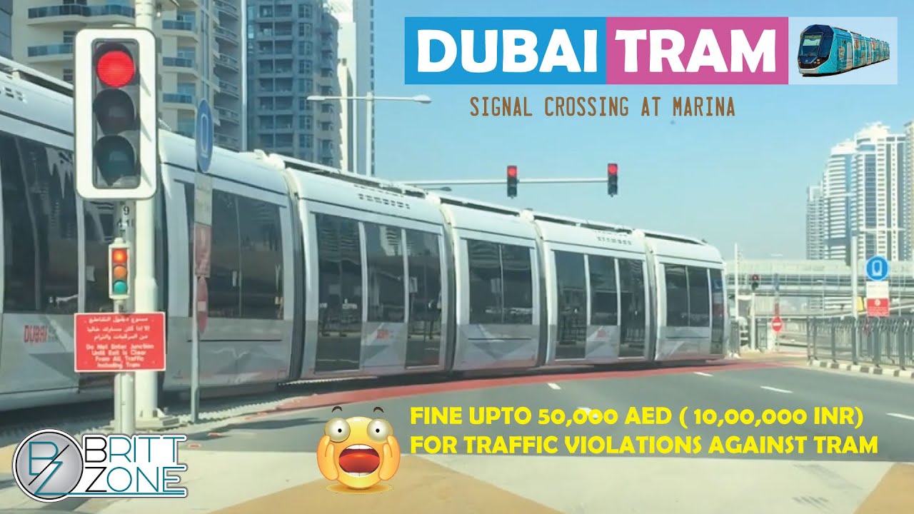 Dubai Tram | Signal Crossing | Driverless | Automatic Road Signals | Incredible Dubai |🇦🇪
