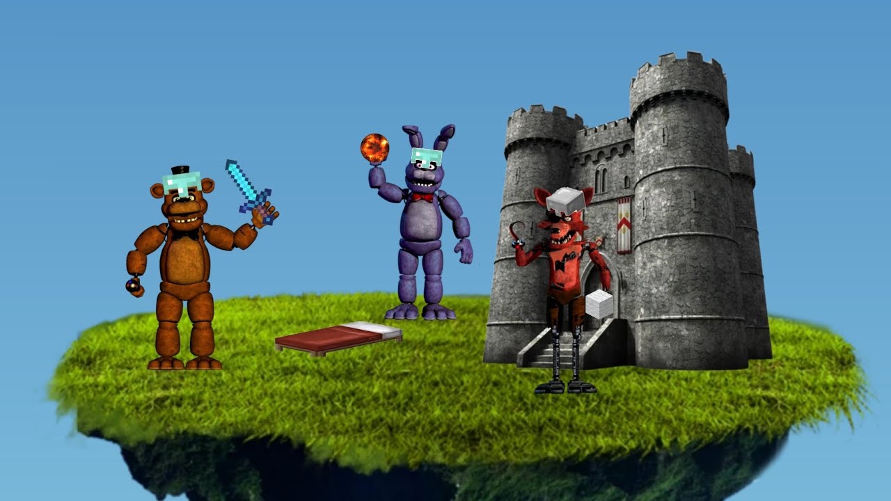 Three prepubescent animatronic freaks blay bedwars for an hour straight | Minecraft Fnaf Bedwars