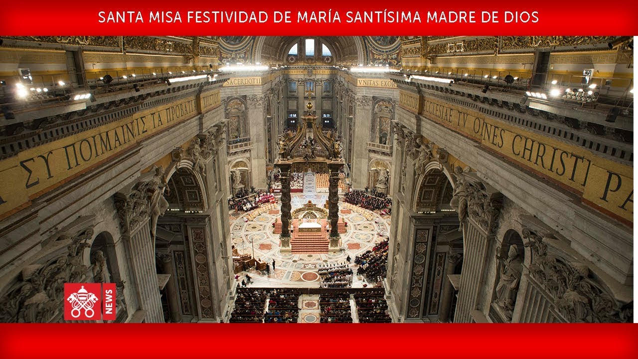 Papa Francisco Santa Misa en la festividad de María Santísima 2018-01-01