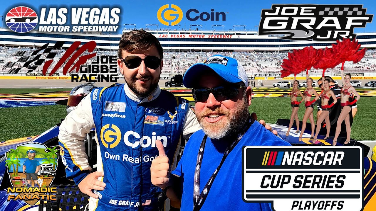 Nascar Vegas ~ CAN'T GET ANY CLOSER ~ #38 Joe Graf Jr ~ G-Coin RRS Joe Gibbs Racing PIT BOX!