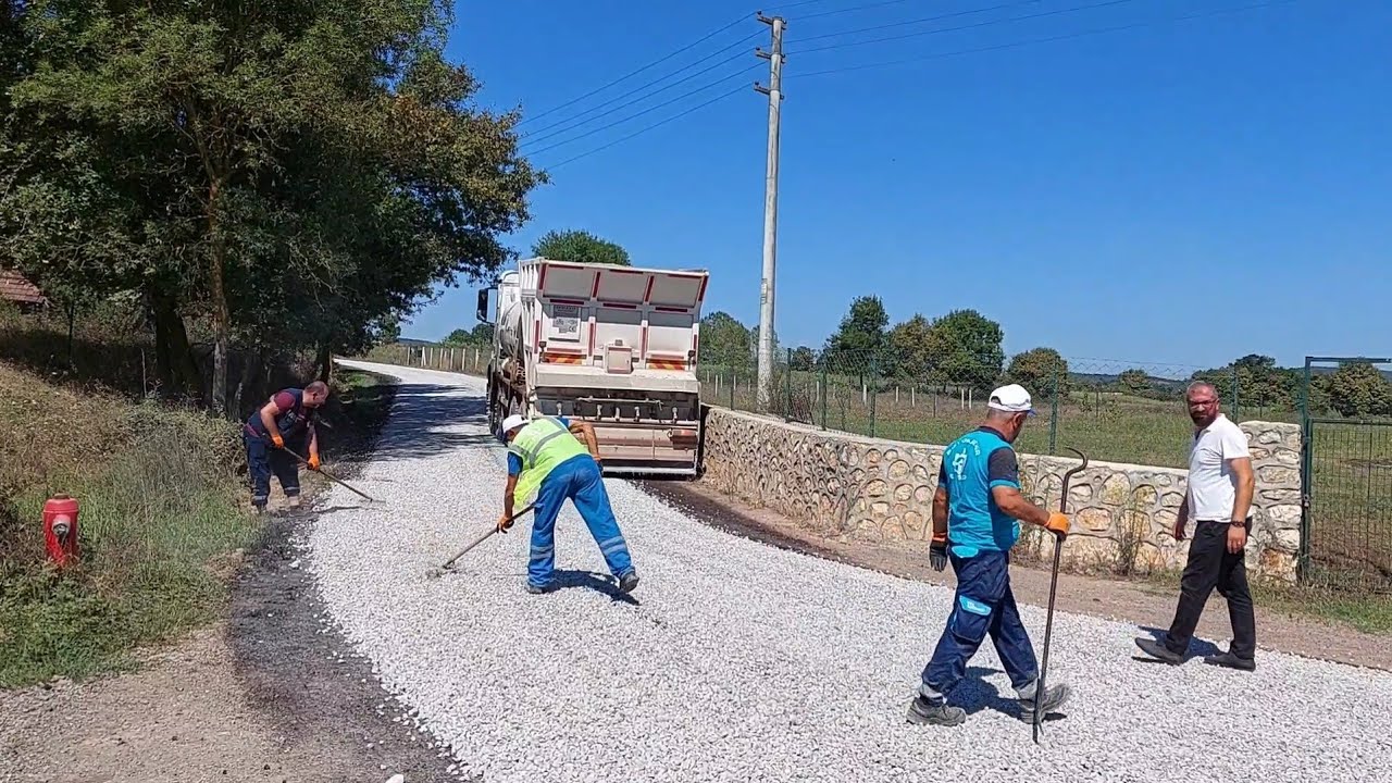 Sathi Kaplama (Soğuk Asfalt) Yol Yapıyoruz