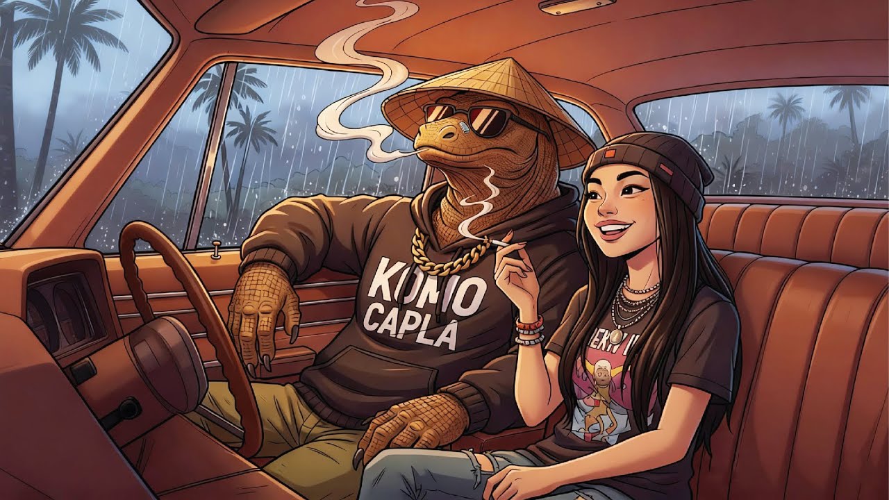Late Night Chill Rap 🌙 | Calm Countryside Drive • Lái Xe Đêm Quê • ขับรถยามคืน — Komo Capla
