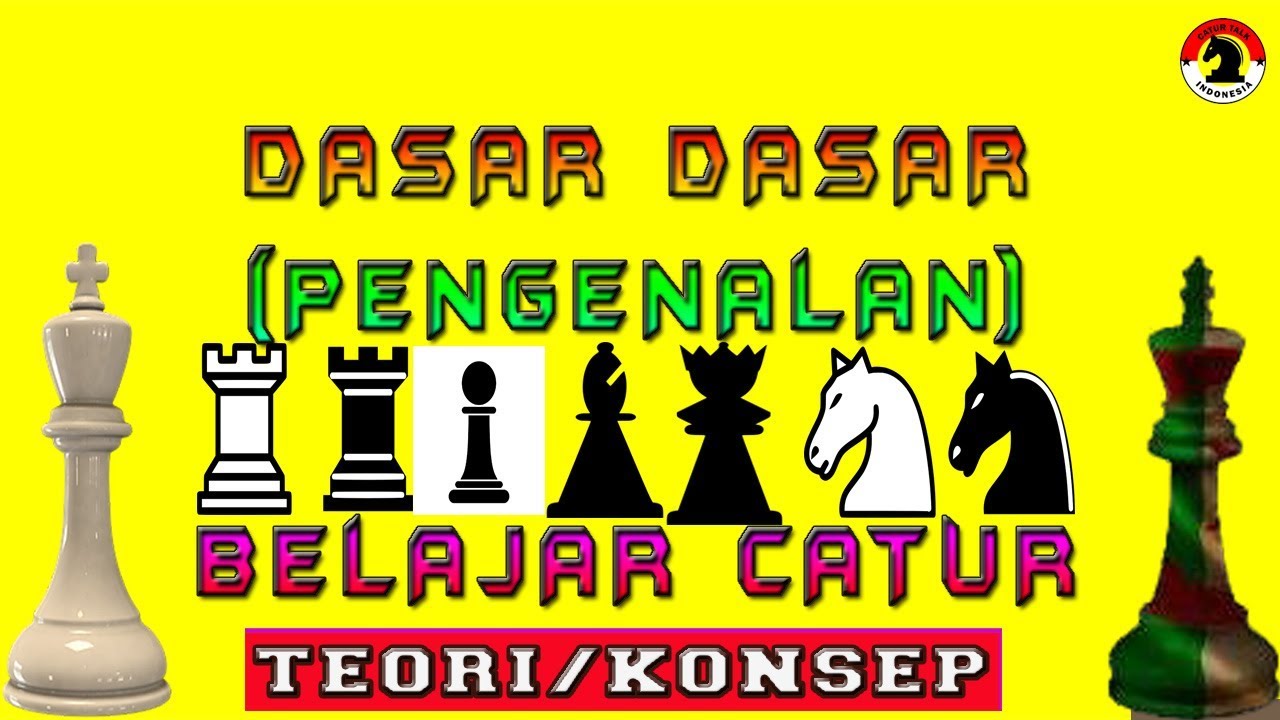 BELAJAR CATUR | DASAR - DASAR CATUR | KONSEP, TEORI UMUM, PENGENALAN CATUR BAGI PEMULA, ATURAN CATUR