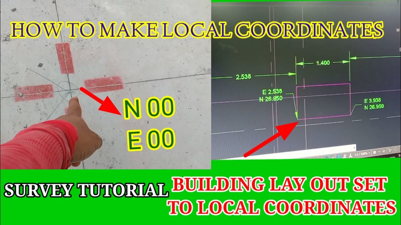 HOW TO MAKE ASSUME COORDINATE! NA NKA ALIGN SA BUILDING/SURVEY TUTORIAL.MAKE LOCAL COORDINATES#mdc