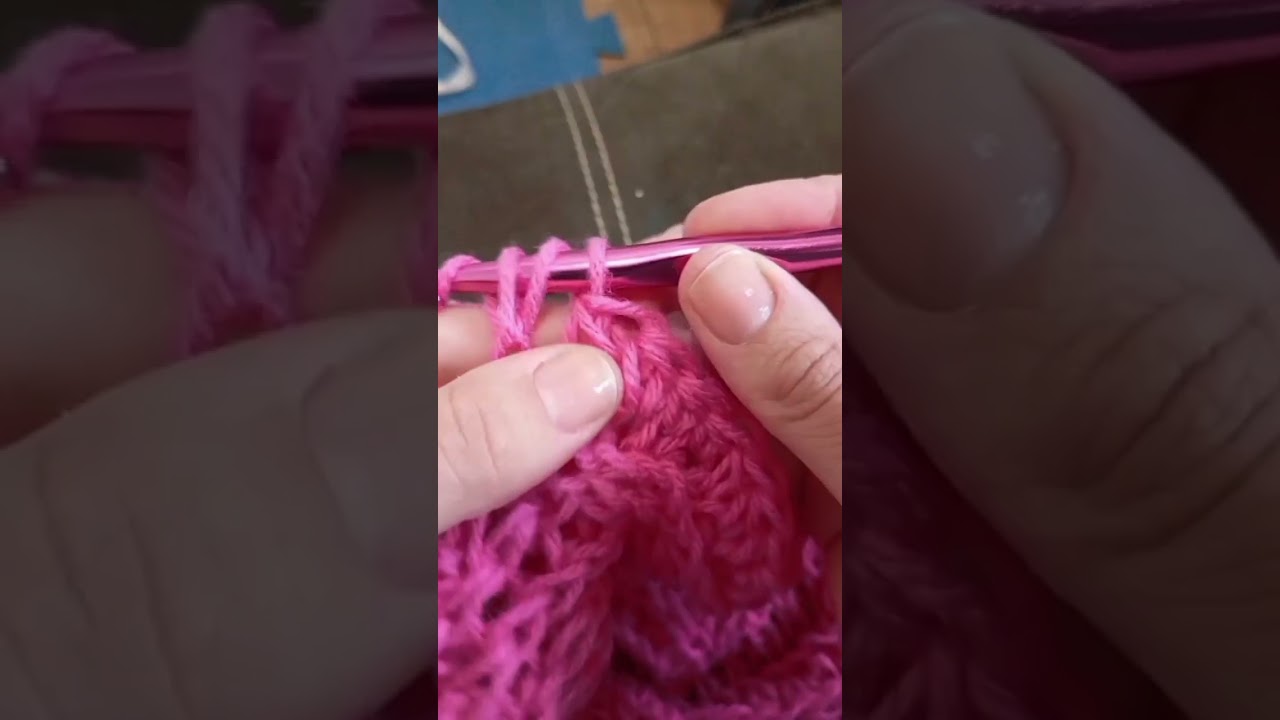 Gola em crochê com Fio Mollet