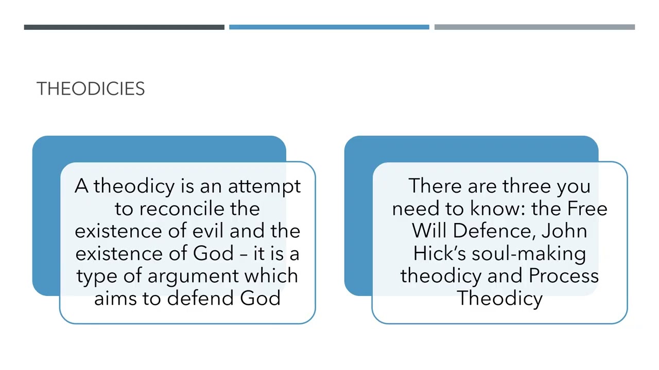 The problem of evil and suffering AQA A level Religious Studies Philosophy revision