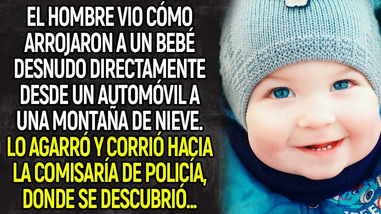 El hombre vio cómo algo pequeño fue arrojado directamente desde el auto y cayó en el montículo...