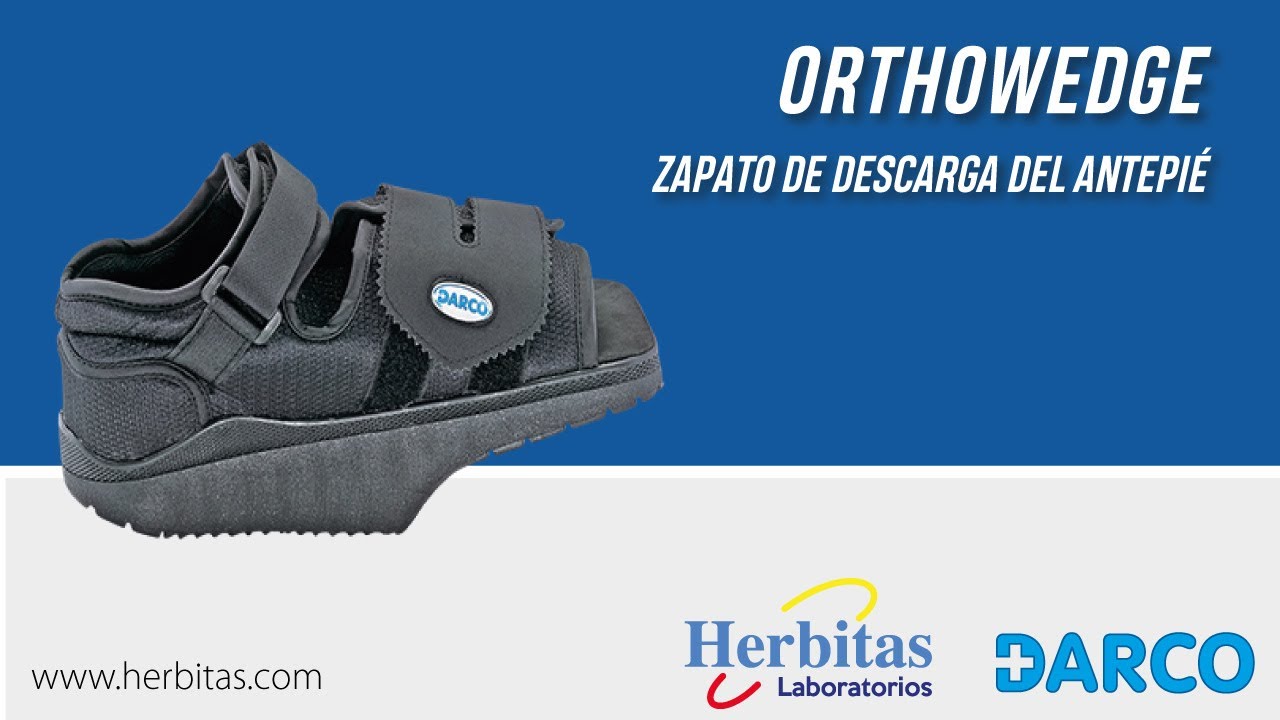 🥾 DARCO Ortesis Orthowedge  | Zapato postquirúrgico | Laboratorios Herbitas