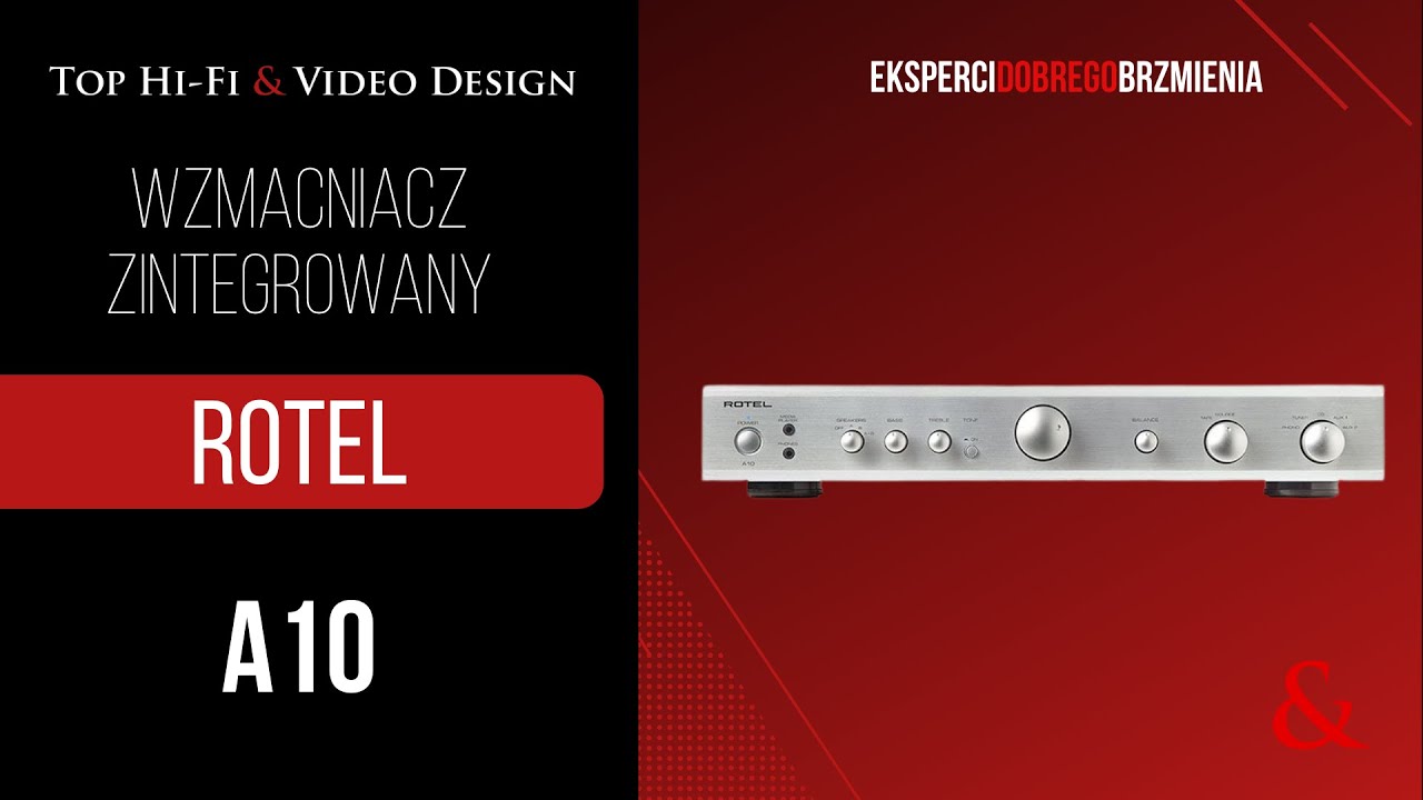 Rotel A10 klasyczny wzmacniacz stereo - dane techniczne | Top Hi-Fi