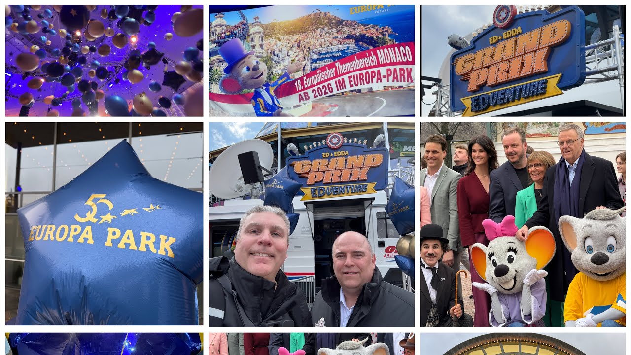 Europa Park Alle Neuheiten 2025 + Grand Prix EDventure Eröffnung 13.03.2025 (Reportage) 3D Darkride