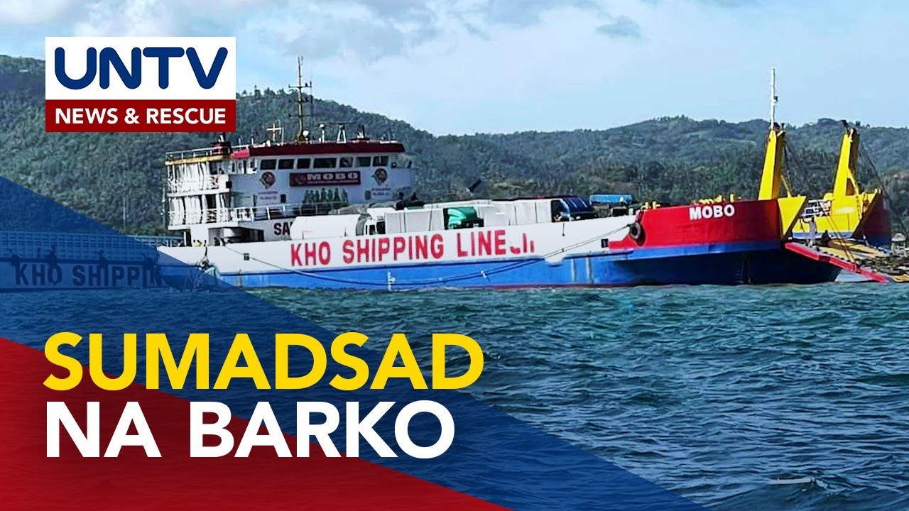 Barko na sumadsad malapit sa Buntod Sand Bar sa Masbate City, naialis na
