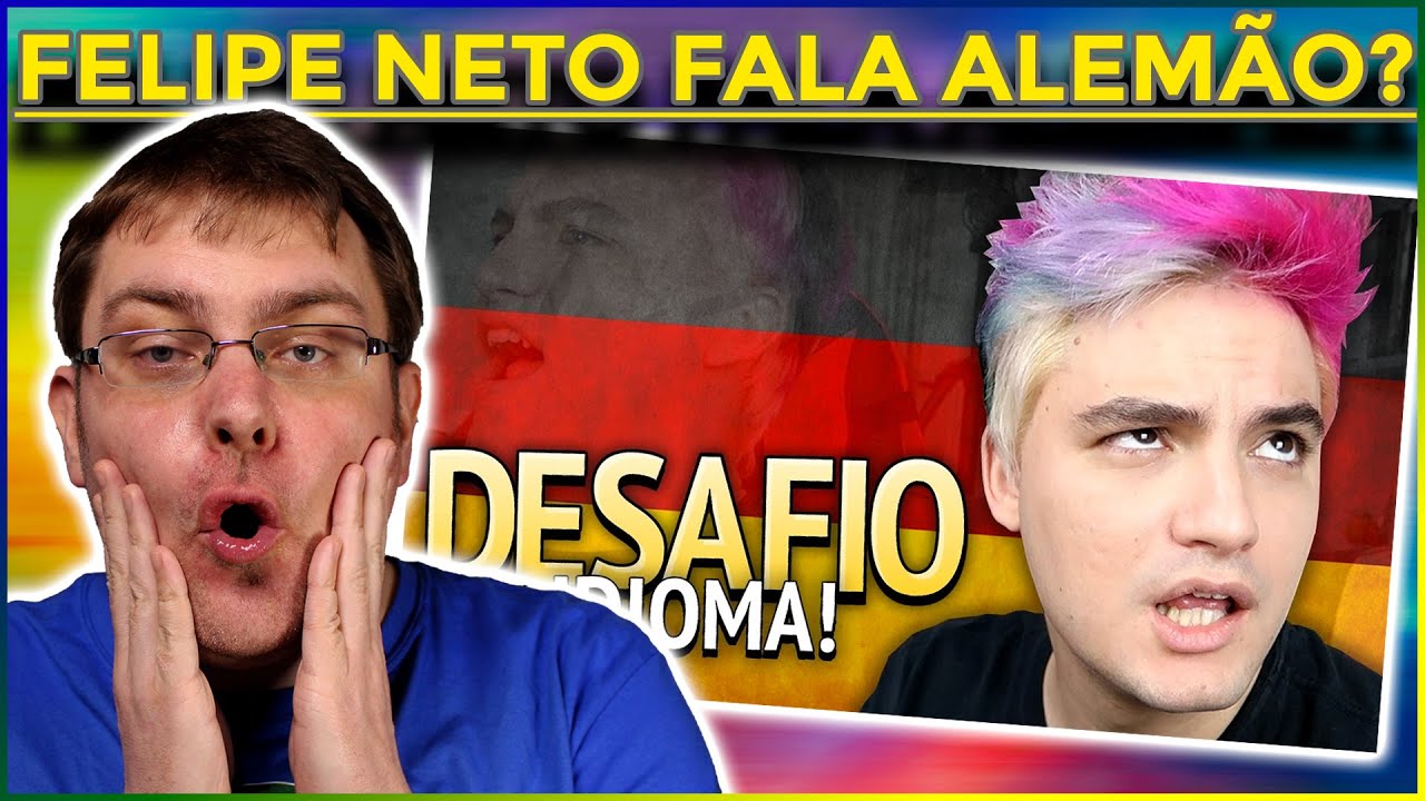GRINGO REAGINDO A FELIPE NETO Falando Em ALEMÃO | REACT