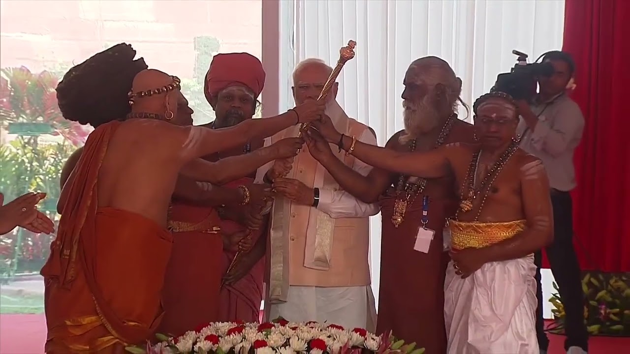 Prime Minister Narendra Modi performs pooja at new Parliament House | 28 May 2023