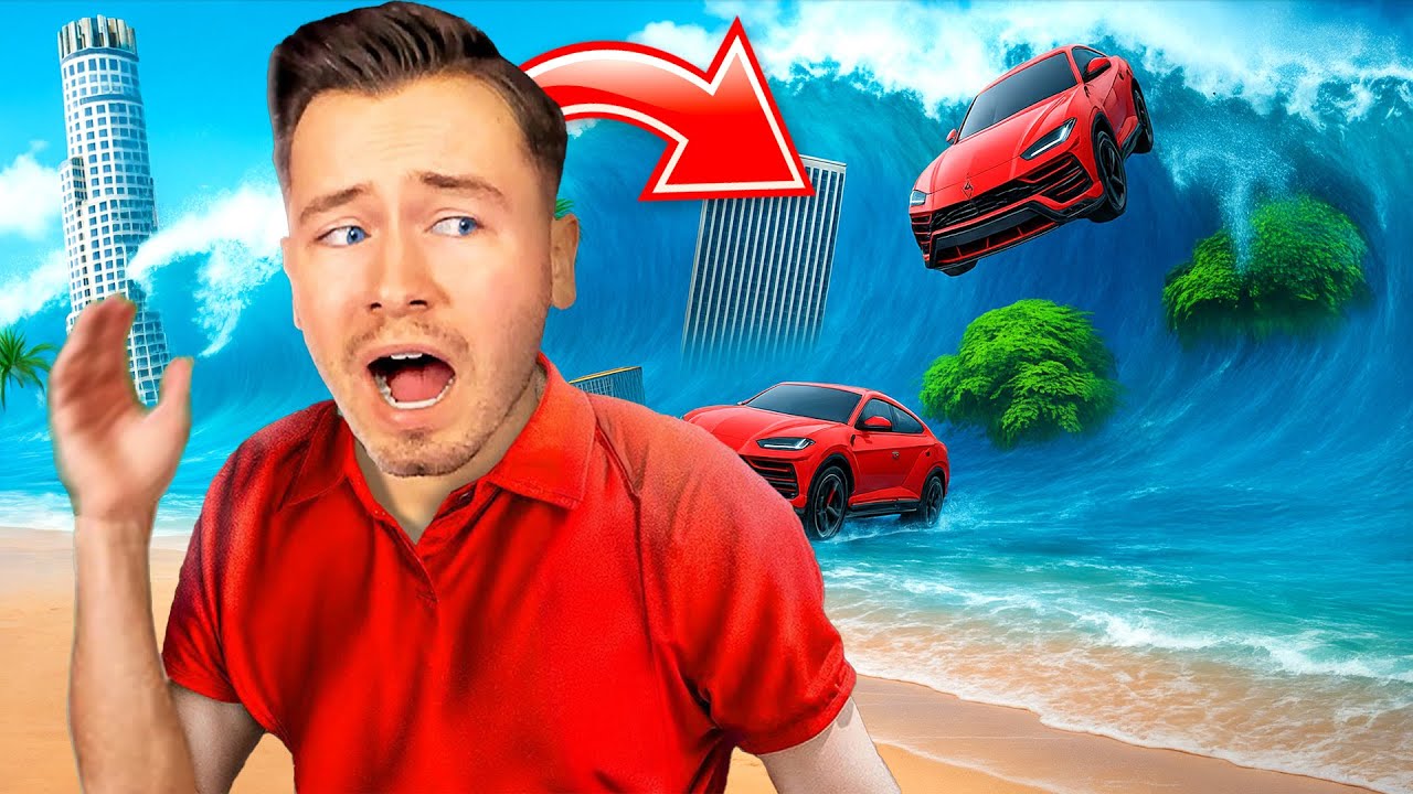 GTA 5 - ÜBERLEBE einen RIESIGEN TSUNAMI!🌊😱
