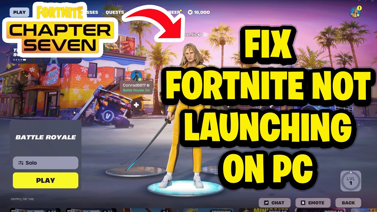 Как исправить ошибку «Fortnite не запускается на ПК» — Глава 7