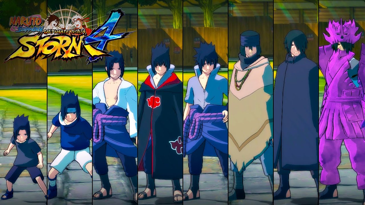 รวมท่าไม้ตายซาสึเกะทุกตัวในเกม Naruto Shippuden Ultimate Ninja Storm 4
