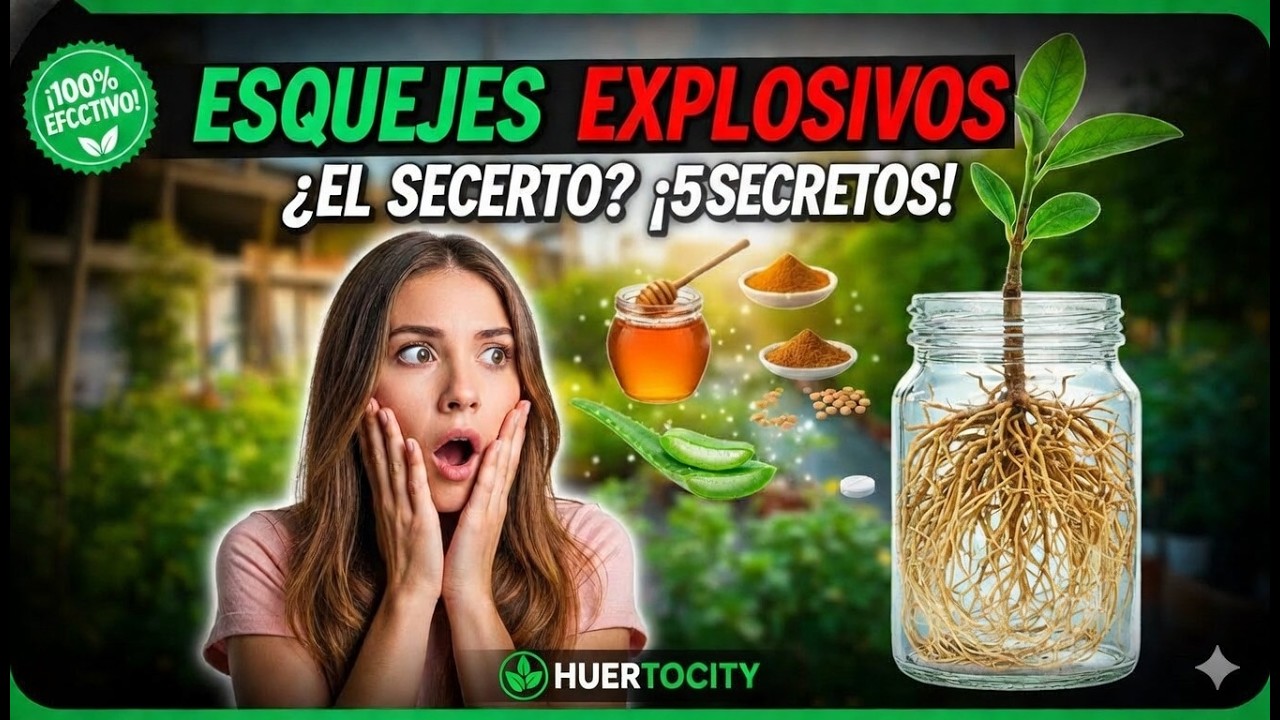 ¡NO COMPREN MÁS HORMONAS! 5 Enraizantes Caseros Que Hacen Raíces en Cualquier Planta (GRATIS)