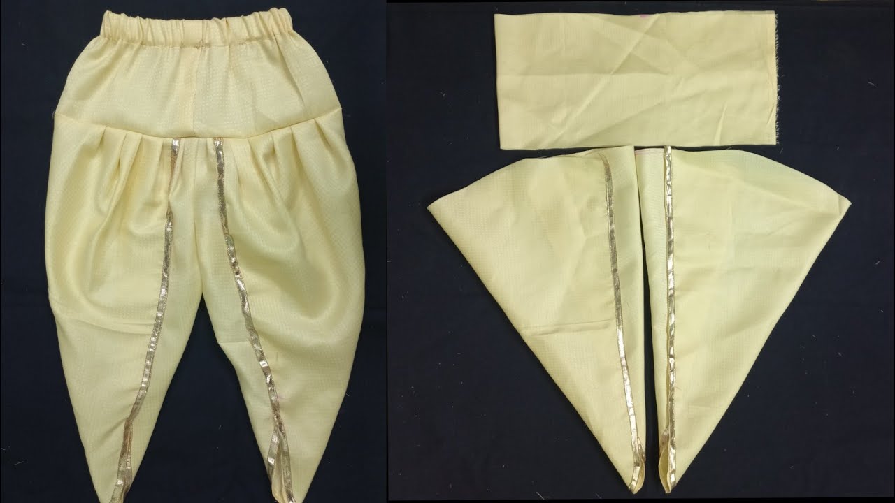 1 Se 2 Saal Ke Bachhe Ke Liye Tulip Salwar Cutting And Stitching