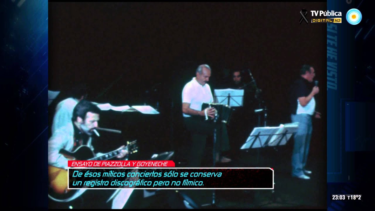 Archivo histórico - Ensayo de Goyeneche y Piazzola (1986)