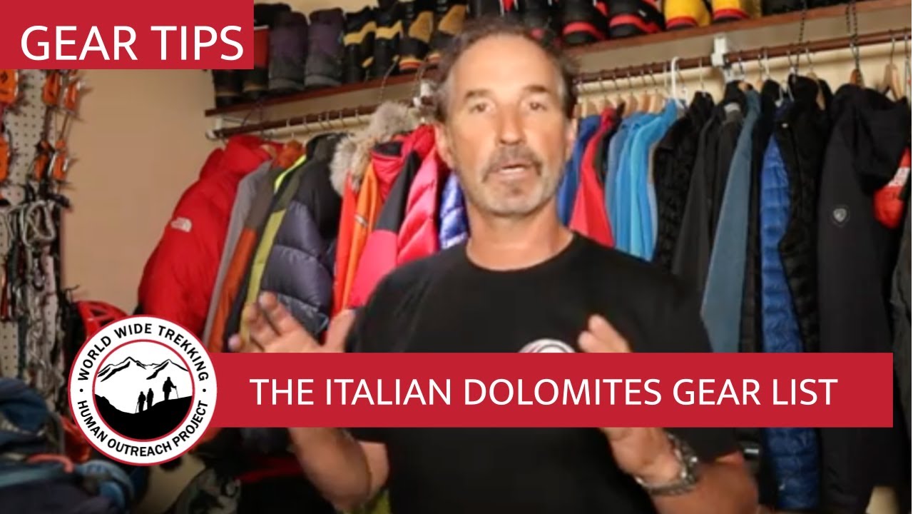 Dolomites GEAR LIST