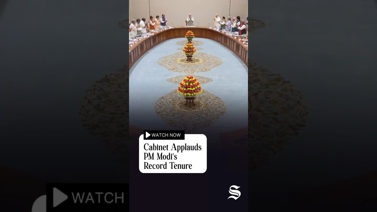 Union Cabinet applauds PM Modi for record-breaking consecutive-term tenure
