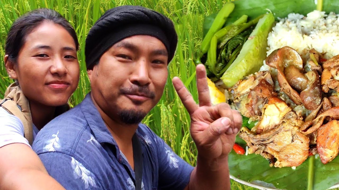 vegetable harvesting || Bike offroading with wife || spicy chicken mukbang || kents vlog.