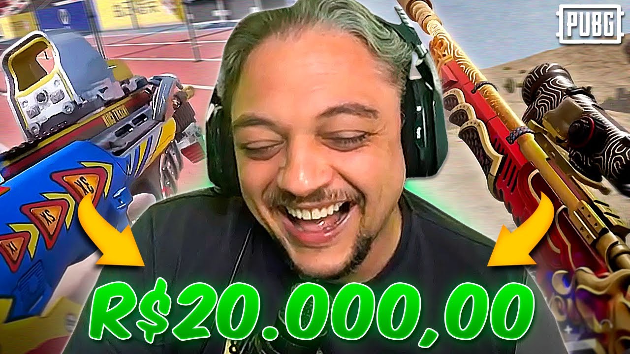 JOGUEI COM MINHAS SKINS MAIS CARAS DO PUBG NESSA PLAY!!!💲💰@dilera @sheviii2k