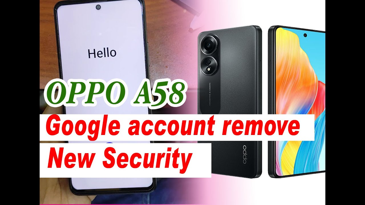 Oppo A58 frp google account bypass  2024 new security