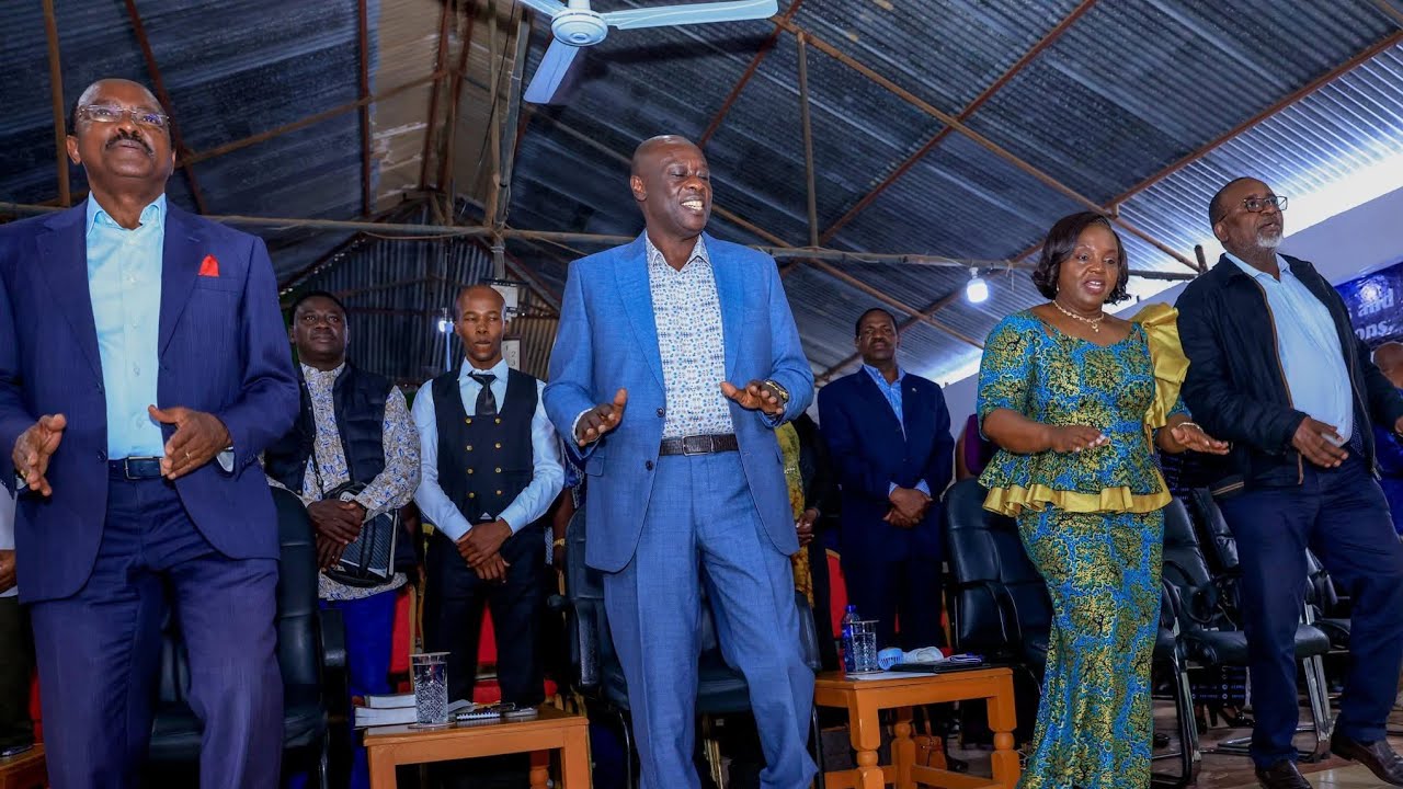 Gachagua m,Kalonzo, JB Muturi & Their Allies Attending Church service in Meru Church