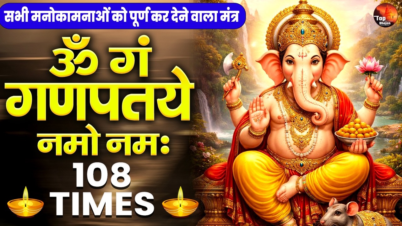 गणेश मंत्र सुनने से सारे दुःख हर लेते है - सुखकर्ता दुखहर्ता ॐ गं गणपतये नमो नमः - Ganesh Mantra