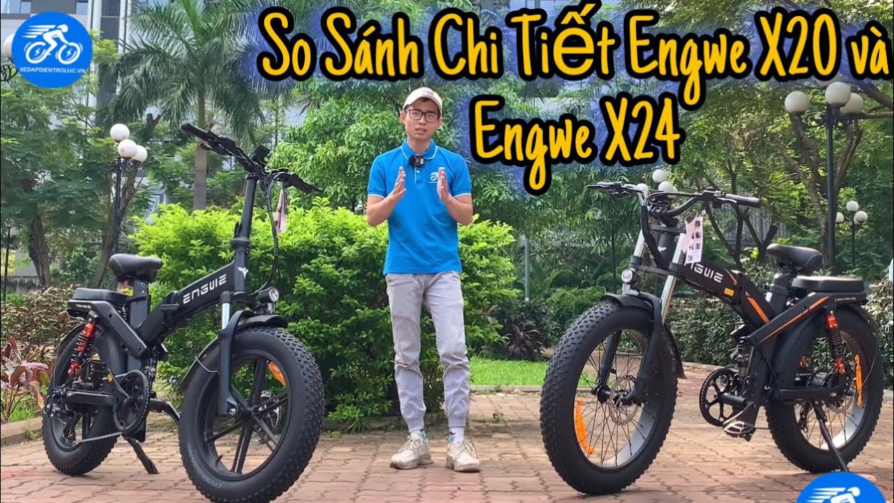 🔴 So Sánh Chi Tiết Engwe X20 và Engwe X24 | Kẻ tám lạng người 800gram 🔥