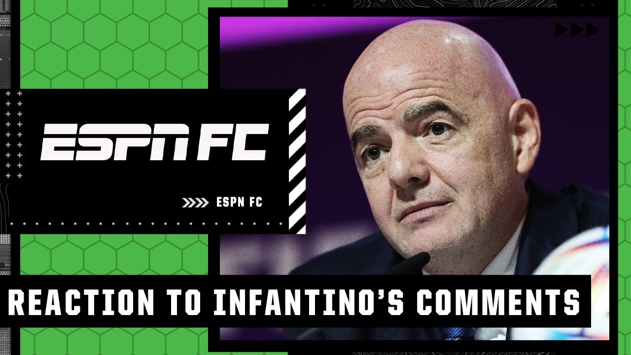 Reaction to FIFA President Gianni Infantino slamming Europe’s ‘hyprocrisy’ | ESPN FC