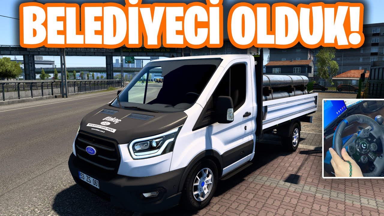 FORD TRANSİT KAMYONET İLE BELEDİYEYE BORU TAŞIYORUZ !!! | ETS 2 FORD TRANSİT MODU | Ets 2 Mod 1.43