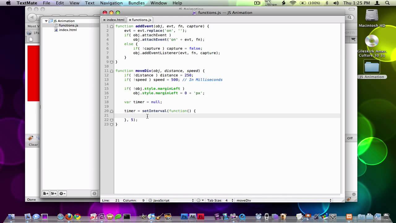 Creating a Javascript Animation from Scratch