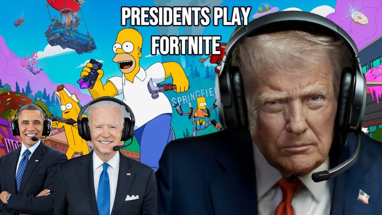 Президенты играют в Fortnite ОБНОВЛЕНИЕ SIMPSONS