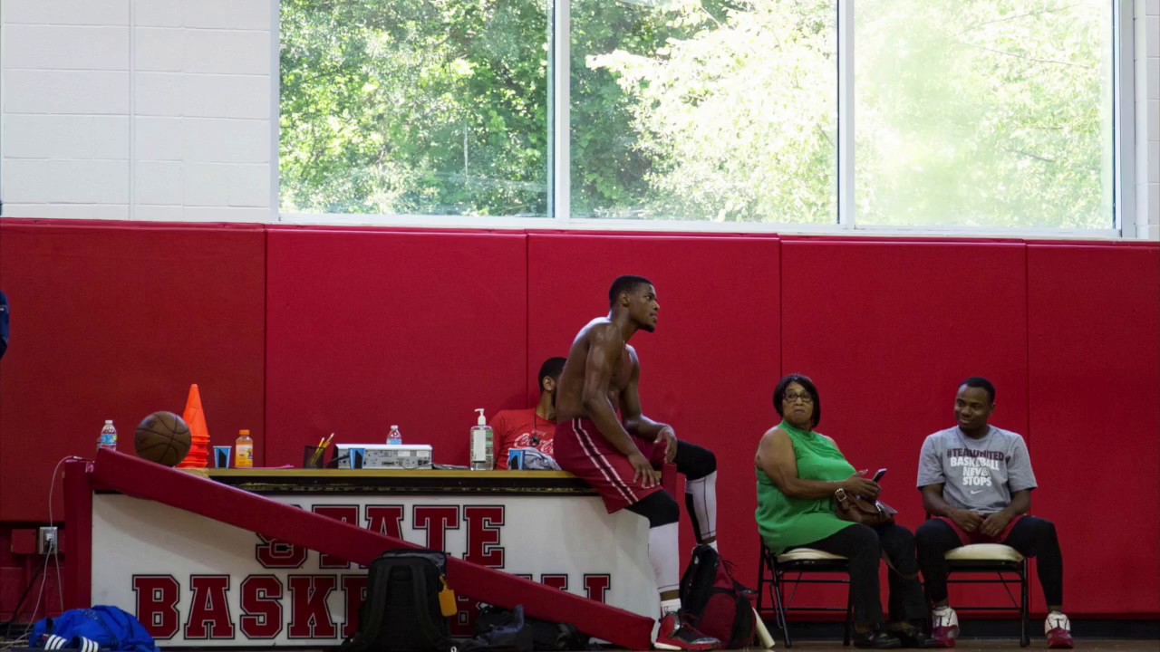 Dennis Smith Jr Pro Day Drills with Player Development coach Nick Friedman
