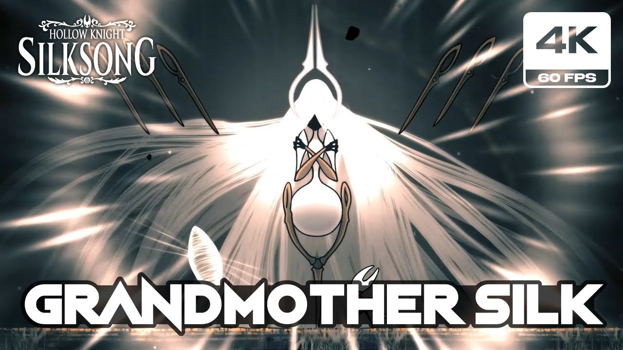 Hollow Knight Silksong - walka z ostateczną postacią Grandmother Silk (PC 4K 60FPS)