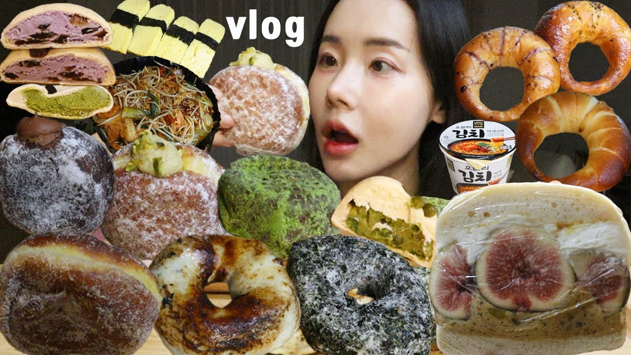성수 빵 맛집 낋여왔습니다🥐 빵해장은 마라샹궈와 계란초밥 (먹방 브이로그, 아임도넛 성수, 베통 소금빵, 하츠베이커리 쫀득빵, 두바이초콜릿, 뚱베이글, 춘리마라탕, 디저트먹방)