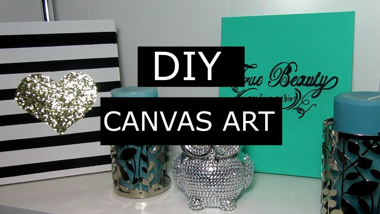 Super Chic Diy Canvas Art Project