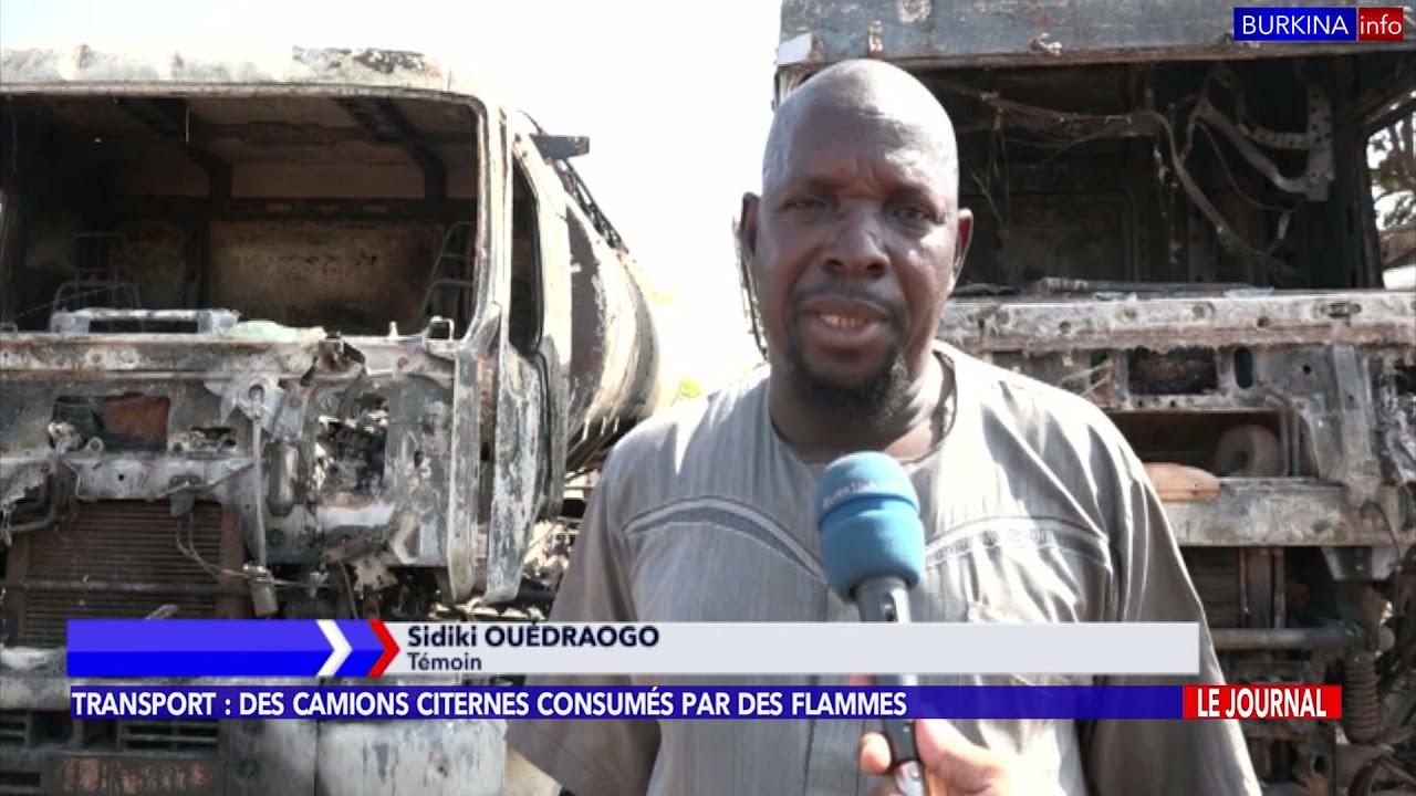 BITV : Incendie au parc de stationnement de camions citernes situé à Tanghin Dassouri