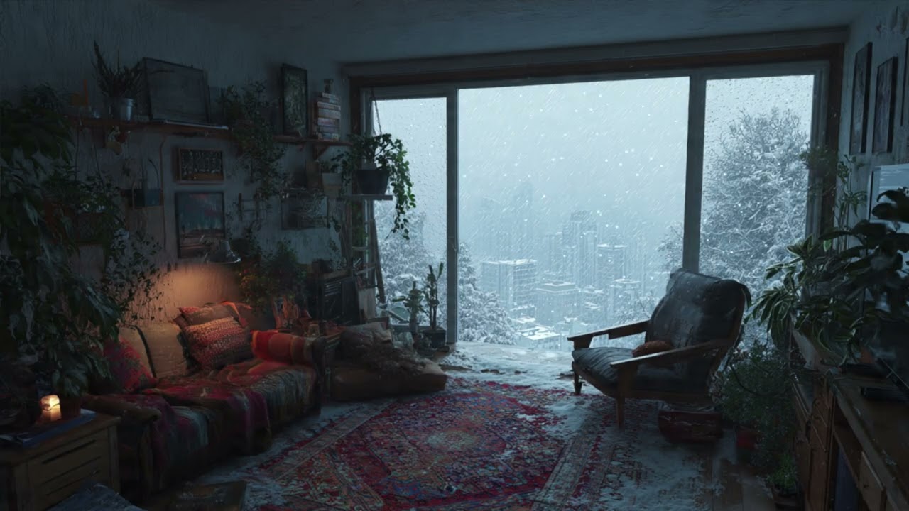 Snowfall City Lofi ❄️ Cozy Vibes | Chill Beats to Study, Relax, Sleep & Unwind