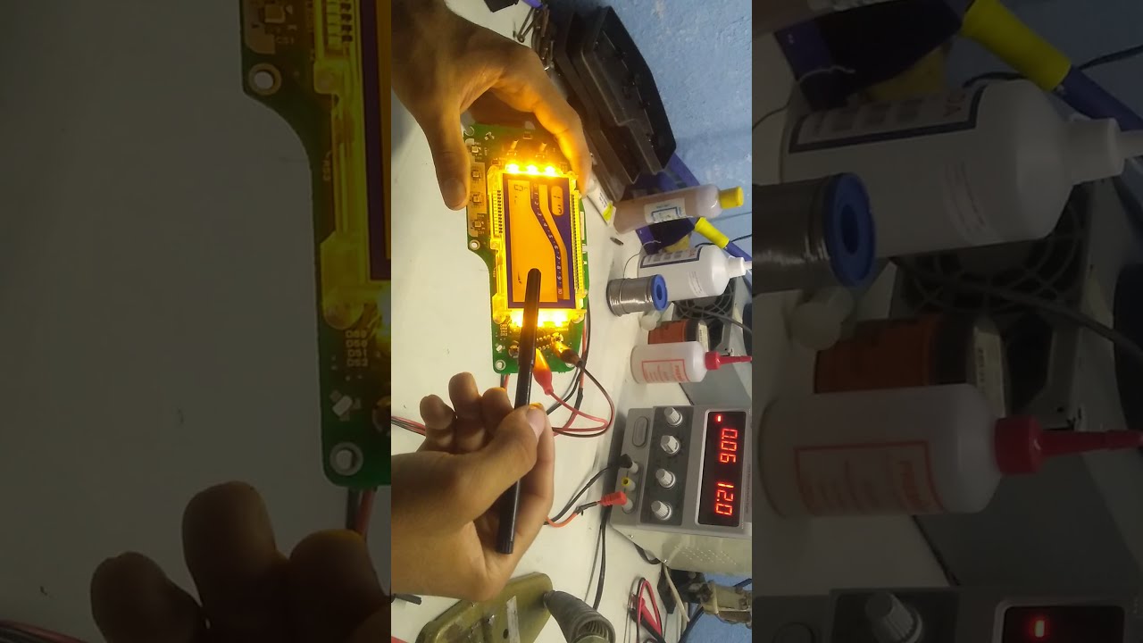 concerto do lcd do painel da  xtz lander 250 - parte 1